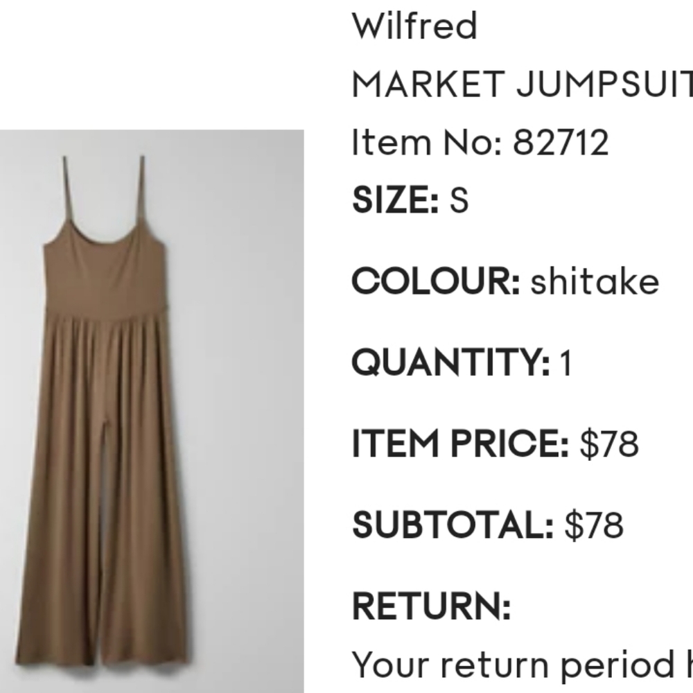 Wilfred Market Jumpsuit